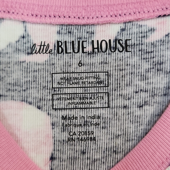 🔥FINAL💲⬇️Hatley/Little Blue House Cotton Pink Plaid Bears Kids PJ's, SZ 4*~NWT - Picture 6 of 12